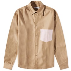 Рубашка JW Anderson Contrast Patch Pocket Oversized Shirt