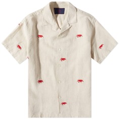 Рубашка Portuguese Flannel Crab Embroidered Vacation Shirt
