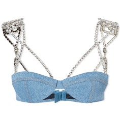 Футболка GCDS Bling Denim Bra