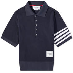 Футболка Thom Browne 4 Bar Striped Waffle Polo