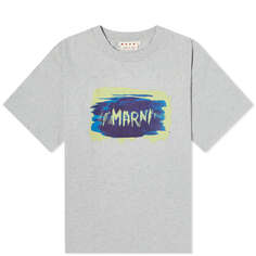 Футболка Marni Logo Painted Tee