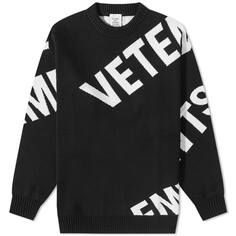 Джемпер VETEMENTS Giant Logo Crew Knit