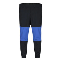 Спортивные брюки Nike Sportswear Contrasting Colors Athleisure Casual Sports Bundle Feet Long, синий/черный