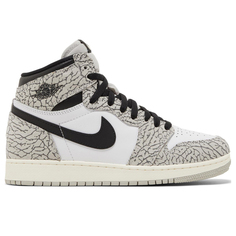 Кроссовки Nike Air Jordan 1 Retro High OG GS &apos;White Cement&apos;, Серый