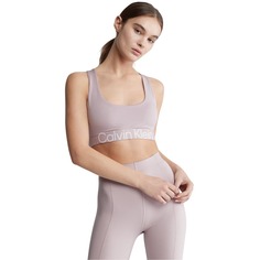 Спортивный бюстгальтер Calvin Klein Sport Medium Impact, розово-серый