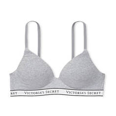 Бюстгальтер без косточек Victoria&apos;s Secret The T-shirt Lightly-Lined, серый
