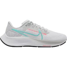 Кроссовки Nike Wmns Air Zoom Pegasus 38 White Dynamic Turquoise, белый/розовый/зеленый