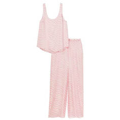 Пижама Victoria&apos;s Secret Satin Cami Wide-Leg Pant, светло-розовый