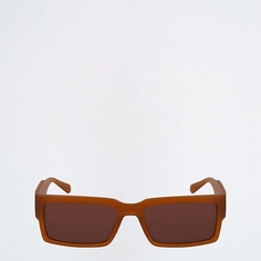 Солнцезащитные очки Calvin Klein Pride Iconic Monogram Rectangle, коричневый
