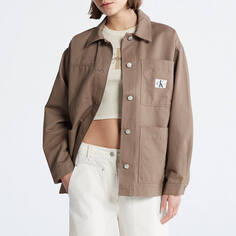 Куртка-рубашка Calvin Klein Relaxed Utility, коричневый