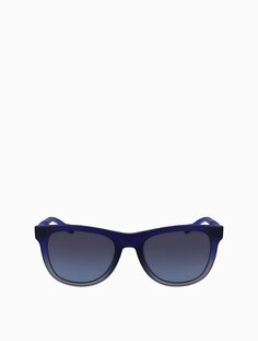 Солнцезащитные очки Colorblock Modified Rectangle Sunglasses Calvin Klein, синий/серый