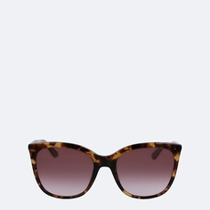 Солнцезащитные очки Calvin Klein Acetate Modified Rectangle, коричневый/желтый