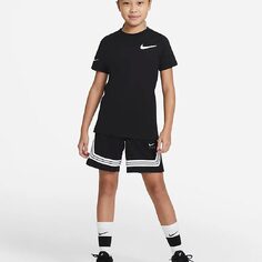 Шорты Nike Fly Crossover Big Kids&apos; (Girls&apos;) Basketball, черный/белый