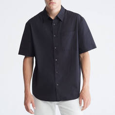 Рубашка Calvin Klein Solid Pocket Short Sleeve Easy, черный
