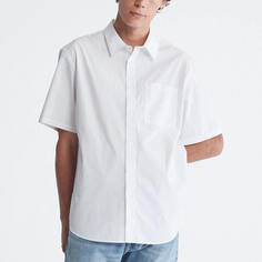 Рубашка Calvin Klein Solid Pocket Short Sleeve Easy, белый