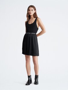 Платье-майка Calvin Klein Racerback Mini, черный