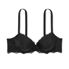 Бюстгальтер Victorias Secret Dream Angels Lightly Lined Lace Demi, черный