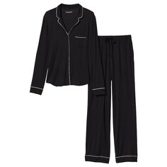 Пижама Victoria&apos;s Secret Modal Long, 2 предмета, черный