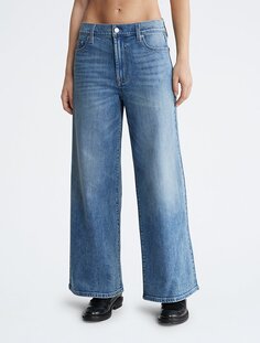 Широкие джинсы с высокой посадкой Calvin Klein