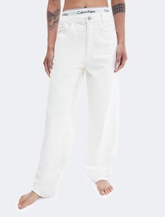 Светлые прямые джинсы 90-х Calvin Klein, белый
