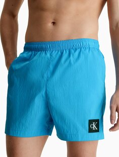 Нейлоновые плавательные шорты с завязками на талии Calvin Klein, синий