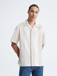 Полосатая рубашка Camp на пуговицах Calvin Klein