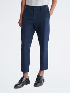 Укороченные брюки чинос с зауженными штанинами Calvin Klein, сапфировый