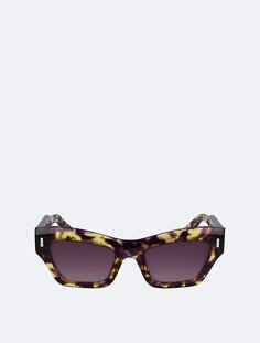 Солнцезащитные очки-бабочки из ацетата Calvin Klein, фиолетовый