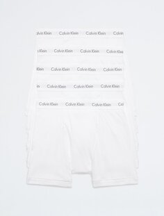 Набор из 5 трусов-боксеров Cotton Classics Calvin Klein, белый