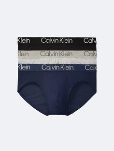 Ультрамягкие модные трусы из 3 комплектов Calvin Klein, черный