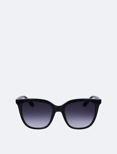 Модифицированные прямоугольные солнцезащитные очки Calvin Klein, серый