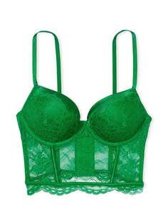 Корсет Victoria&apos;s Secret Very Sexy Bombshell Add-2-Cups Push-Up, зелёный