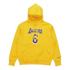 Худи Men&apos;s Nike Los Angeles Lakers Lebron James No. 6 Solid Color Alphabet Printing, желтый