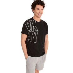 Футболка DKNY Exploded Logo Outline, черный