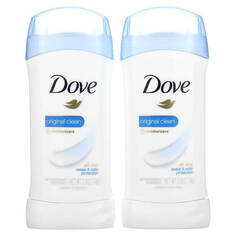 Невидимый твердый дезодорант Dove Original Clean, 2 шт по 74 г