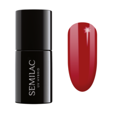 Semilac UV Hybrid гибридный лак для ногтей, 027 Intense Red
