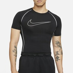 Футболка Nike Pro Dri-Fit, черно-белый