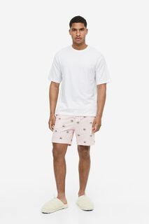 Пижамные шорты стандартной посадки H&amp;M, светло-розовый/солнце H&M