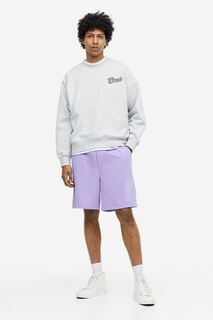 Спортивные шорты свободного кроя COOLMAX H&amp;M, фиолетовый H&M
