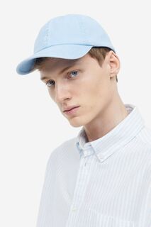 Хлопковая кепка с вышивкой H&amp;M, голубой/утка H&M