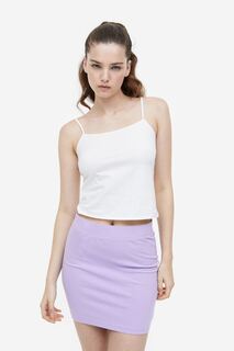 Мини-юбка H&amp;M, светло-фиолетовый H&M