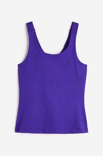 Спортивный топ DryMove Integral-bra H&amp;M, темно фиолетовый H&M
