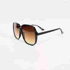 Солнцезащитные очки Asos Design Oversized 70s, коричневый
