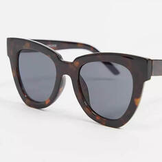 Солнцезащитные очки Asos Design Сat Eye, коричневый