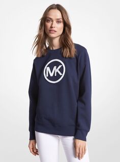 Свитшот Michael Michael Kors Logo Charm Cotton Blend, синий