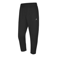 Повседневные брюки Men&apos;s Jordan Solid Color Logo Printing Lacing Straight Casual Pants/Trousers Autumn Black, Черный