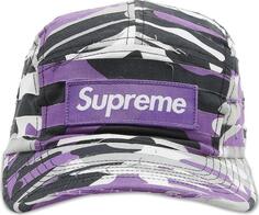 Кепка Supreme Layered Camo Camp, фиолетовый