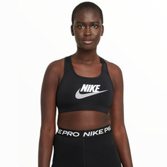 Спортивный бюстгальтер Nike Dri-FIT Swoosh, черный
