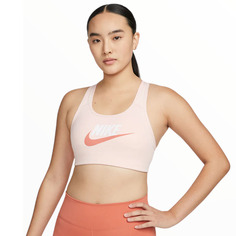 Спортивный бюстгальтер Nike Dri-FIT Swoosh, оранжевый