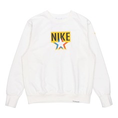 Свитшот Nike M NK S.I. Graphic Crew, белый/желтый